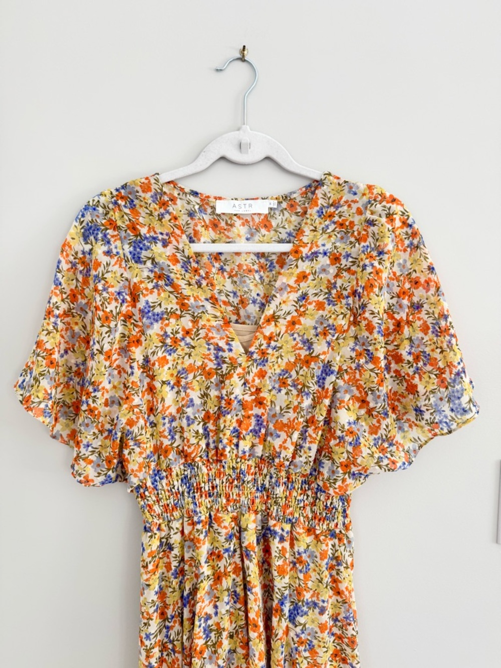 ASTR The Label Sophronia Floral Maxi Dress - Flutter Sleeve Garden Party M - Picture 6 of 16